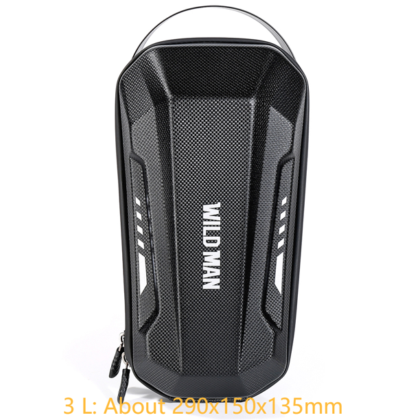 Bolsa para manillar de bicicleta de montaña, carcasa dura para teléfono, equipo de ciclismo eléctrico, gran capacidad, 3L