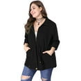 thumbnail image 3 of GRACE & GRANDEUR Women's Plus Size Long Sleeve Drawing Waist Winter Jacket Coat, 3 of 6