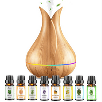 Essential Oil Diffuser 400ml Aromatherapy Humidifier – Auto-Off Safety, Remote & 4 Timer, 7 Color LED – Perfect for Bedroom, Office, Home