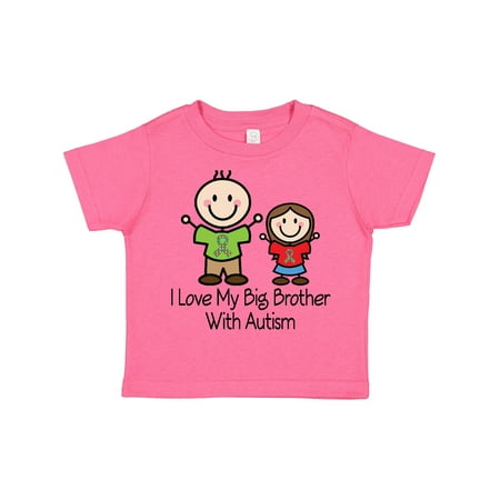 

Inktastic I Love My Brother with Autism Gift Toddler Toddler Girl T-Shirt