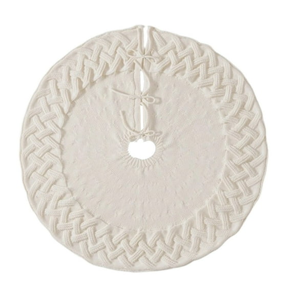 Festive Christmas Tree Skirt for Decorations with Elegant Decorative Patterns Ideal Xmas Party Celebration