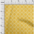 thumbnail image 1 of oneOone Georgette Viscose Fabric Quatrefoil Block Print Sewing Fabric BTY 42 Inch Wide, 1 of 4