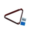 thumbnail image 2 of bedienty Pool Table Triangle Ball Rack Wood Indoor Table Billiards for Game Home Game Brown 33cm, 2 of 6