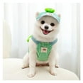 thumbnail image 5 of Cartoon Pet Leash and Sun Hat Set 14pcs Outdoor Summer Costume Accessories for Small Dogs and Cats Suitable for Puppy Kitten Toy Breed Cats(XS,Green), 5 of 6