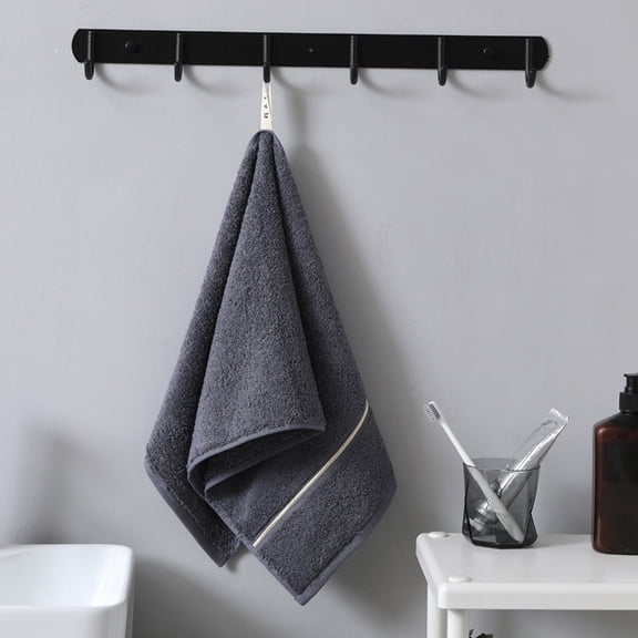 JOGZMZ Luxury Oversized Bath Towel 29x13 Inch - Embroidered Long Staple Cotton, Highly Absorbent & Soft Face/Body Towel