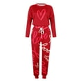 thumbnail image 5 of Womens Sweatsuits Valentines Day Love Heart Print 2 Piece Outfits Cute Long Sleeve Pullover and Jogger Pants Sets,Lounge Sets Two Piece Women Sweat Suits 2024 Clearance Sale, 5 of 6