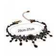 thumbnail image 2 of Gargantilla de encaje negro, collar con colgante de cristal Vintage, accesorios de cadena Punk para mujer, 2 of 5
