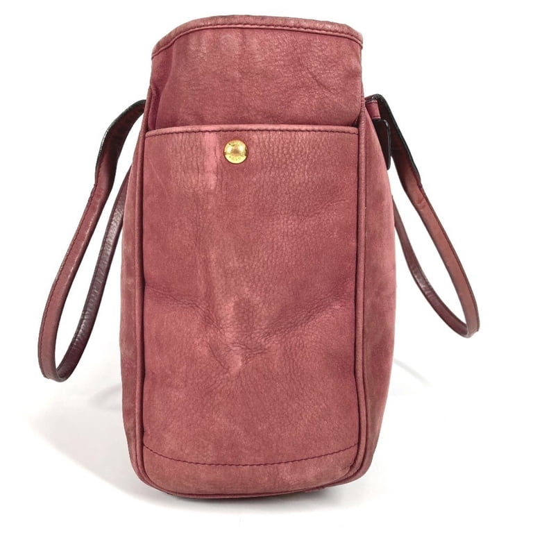Pre-Owned LOEWE Logo Heritage Tote Bag Shoulder in Nubuck Leather