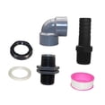 thumbnail image 2 of MAGIDEAL Water Tank Connector Adapter Fitting Hose Nozzle Locking Nut Pipe Fitting Rain, 2 of 8