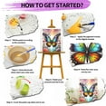thumbnail image 2 of JYLMOOD DIY Animal Paint by Number for Adults, Easy Painting by Numbers for Gift Home Wall Decor 16x20in without Frame, Colored Canvas - Colorful Butterfly, 2 of 6