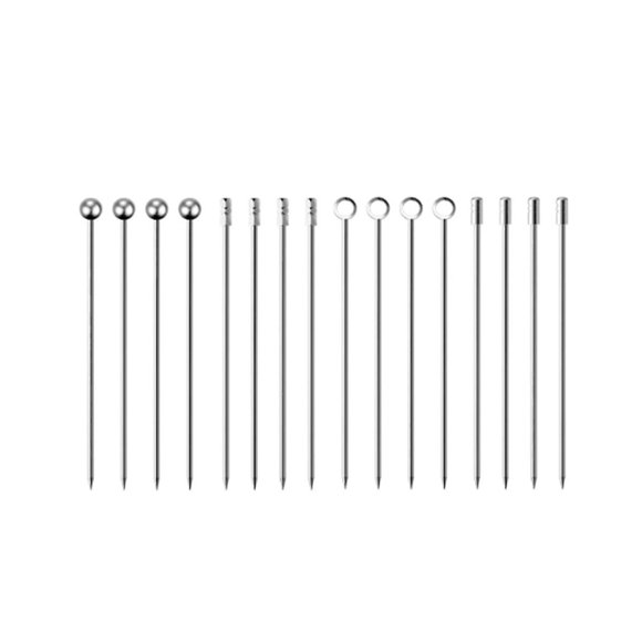 Picks Appetizer Stainless Steel Skewers For Toothpicks Sticks Fruit Metal Toothpick Stick 16pcs