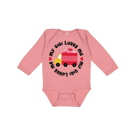 

Inktastic My Gigi Loves Me Gift Baby Boy or Baby Girl Long Sleeve Bodysuit