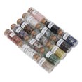 thumbnail image 1 of Chips de piedra de meditación juego de 15 piezas de chips de chakra embotellados pequeños portátiles brillantes para exteriores ANGGREK Otros, 1 of 8