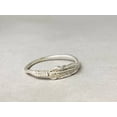 thumbnail image 5 of Heaven Crafts Silver Leaf Ring 925 Sterling Silver Handmade Nature Feather Ring For Women Gift Ring, 5 of 6