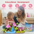 thumbnail image 3 of Crtynell 100 PCS Magnetic Blocks- magnetic block Pink Castle Set for 3-5 Years Old 6-8 Years Old Boys and Girls, Sensory Toys for Toddlers, Birthday Gifts for Kids, 3 of 9