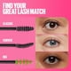 thumbnail image 3 of Maybelline New York Great Lash maquillaje de máscara lavable, negro más negro, 2 unidades, Transparente, 2 unidades, 3 of 7