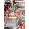 thumbnail image 5 of Outdoor Tablecloth with Umbrella Hole for Patio/Picnic/Party/Camping, Ocean Red Octopus Waterproof Table Cloth Round Cover Washable, Coastal Anchor Sea Boat Retro World Map (Dia 54"), 5 of 8