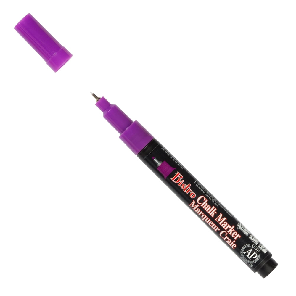 Marvy Uchida Extra Fine Point Chalk Markers, Violet, 2/Pack