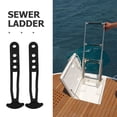 thumbnail image 3 of ifundom Boat Boarding Ladder Rubber Strap Versatile Application for Outdoor Adventure 2Pcs, 3 of 8