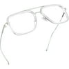 LifeArt Blue Light Blocking Glasses, Anti Eyestrain, Computer Reading Glasses, Gaming Glasses, TV Glasses for Women Men, Anti Glare (Clear, +1.75 Magnification)