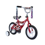 Wonder Wheels 12 In. Boy's or Girl's BMX Bicycle S-Type Frame EVA Tire No Brake Bike Kid's Bike - Red