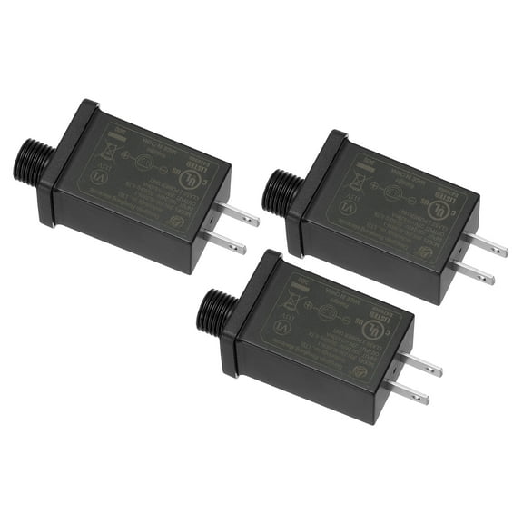 Uxcell 29V 18W LED Power Supply, 3pcs DC Low Voltage Transformer IP44 LED Driver, Black