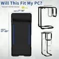 thumbnail image 6 of VIVO Large Heavy Duty Adjustable Under-Desk PC Mount, Black Computer Case Holder, 6 of 8