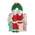thumbnail image 3 of Personalized Family Christmas Ornament 2024- Family Ornament 2024 Family of 6 Santa Pajamas Ornament, 3 of 9