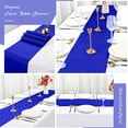 Pesonlook 12 Pack Royal Blue Satin Table Runner,12 x 108 inch Long ...