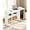 White, variant on 31.5" Modern Folding Computer Desk with Power Outlets, Wheels, Storage, Perfect for Small Spaces Black