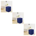thumbnail image 1 of Ruiboury 1/2/3 Square Foot Rest Ottoman Covers Beautiful and Functional Footstool Slipcover Dark Blue 3PCS, 1 of 1