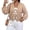 Khaki, variant on Cardigan Womens Sweaters V Neck Cable Knit Balloon Sleeve Long Sleeve Fall Winter Toggle Buttons Cardigans Pink 2XL