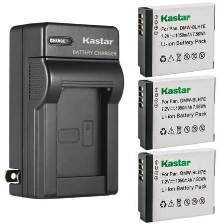 Kastar 3-Pack Battery and AC Wall Charger Replacement for Panasonic Lumix DC-GX800 Lumix DC-GX850 Lumix DC-GF9 Lumix DC-GF9K Lumix DMC-GM1 Lumix DMC-GM1D Lumix DMC-GM1K Lumix DMC-GM1KA Cameras