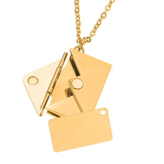 DESIGNICE Photos Locket Pendant Necklace Stainless Steel Clavicle Jewelry for Women Girlfriend Wife