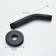 thumbnail image 1 of MYG 15-25cm Black Shower Bracket with Flange Wall Mount Shower Head Extension, 1 of 4