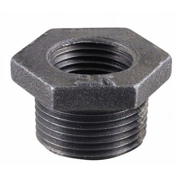 B & K 521-983BG Black Iron Hex Bushing  2 in. Fip x 0.5 in. Fip