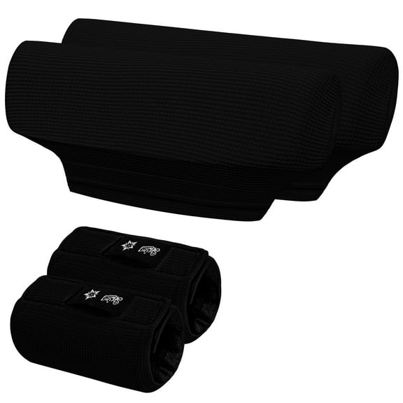 CAVENDY Ice-Silk Underarm Crutch Pads & Hand Grip Covers, 4-Piece Set, Cooling, Non-Slip, Washable, Universal Fit