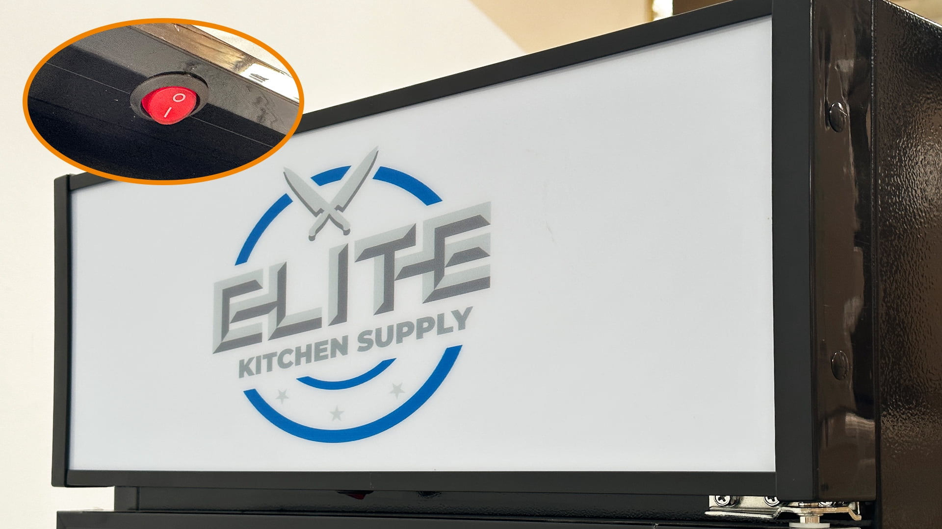 Elite Kitchen 25-Inch Commercial Glass Door Display Refrigerator, 14.72 Cu.Ft, NSF Refrigerator