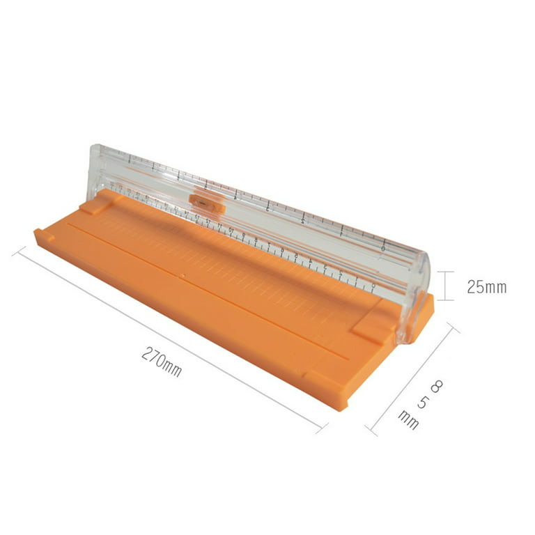 Paper Trimmer, A5 Paper Cutter Slicer Tool with Side Ruler Cutter Head, Sky Blue - Sky Blue