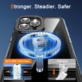 thumbnail image 2 of Magnetic Phone Case  for iPhone 13 Pro Max 6.7 inches with Yellowing Resistant & -Grade Protection [Compatible with Mag-Safe] for Men Wowen，Clear, 2 of 14