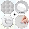 thumbnail image 3 of 100Pcs 1.5" Silver Foil Stickers Thank You Self Adhesive Labels Round Embossed Foil Seals Heart Envelope Seal Metallic Stamp for Wedding Present Decoration Graduation Award Certificate, 3 of 9