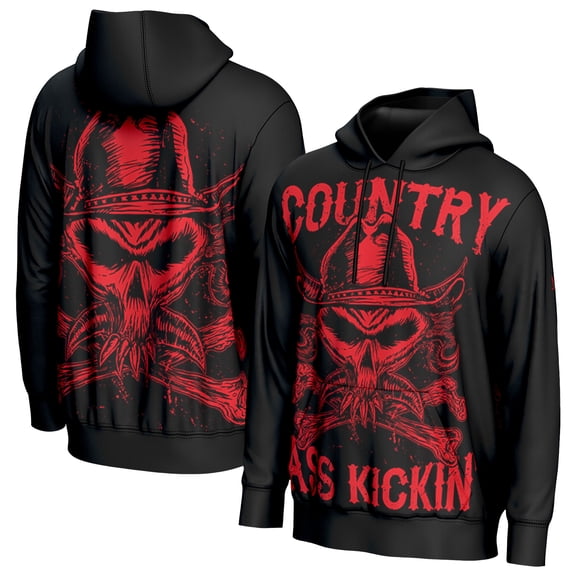 Men's ProSphere Black Brock Lesnar Country Hoodie