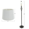 thumbnail image 3 of Lavish Home Table and Floor Lamps – Spiral Cage Design with LED Bulbs Included, Bronze, Set of 3, 3 of 6