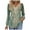 #0269-Green, variant on Uootdi Boho Tops for Women Long Sleeve Shirts for Women Casual Pleated V Gift Neck Fall Tunic Tops Button Down Blouse Dressy