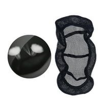 Universal Mesh Seat Cover Breathable Blanket Pad Protectors for Motorcycle Electric Bike - Size L (Black)