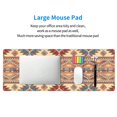 thumbnail image 5 of Rocae Traditional Tribal Aztec for Gaming Mouse Pad, Mouse Pad Large, Office Computer Keyboard Mousepad, Keyboard and Mouse Pad with Stitched Edges,31.5 x 11.8 in, 5 of 5