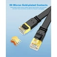 thumbnail image 5 of Yauhody CAT 8 Ethernet Cable - 100FT, 40Gbps High Speed Flat LAN Cable for Gaming, PS5, PC, Laptop - Black, 5 of 9
