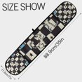 thumbnail image 3 of Yayeee Double Oven Mitt Kitchen Heat Resistant Baking 35" x7" Quilted Glove, Blue and White Cat, 3 of 6