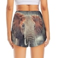 thumbnail image 4 of Fotbe Elephant in Smoke Womens High Waist Running Shorts Athletic Workout Quick Dry Shorts for Women with Pockets Gym Yoga Summer Shorts-Large, 4 of 9
