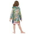 thumbnail image 7 of FORMRS Niños Bathrobe Unisex Hooded Robe Soft Plush Pajamas Sleepwear, Size 4-6T, Window Scene, 7 of 7